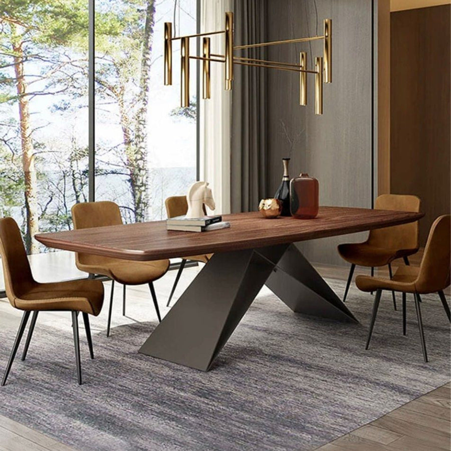 LEVON Modern Solid Wood Dining Table - Radical Homes Singapore