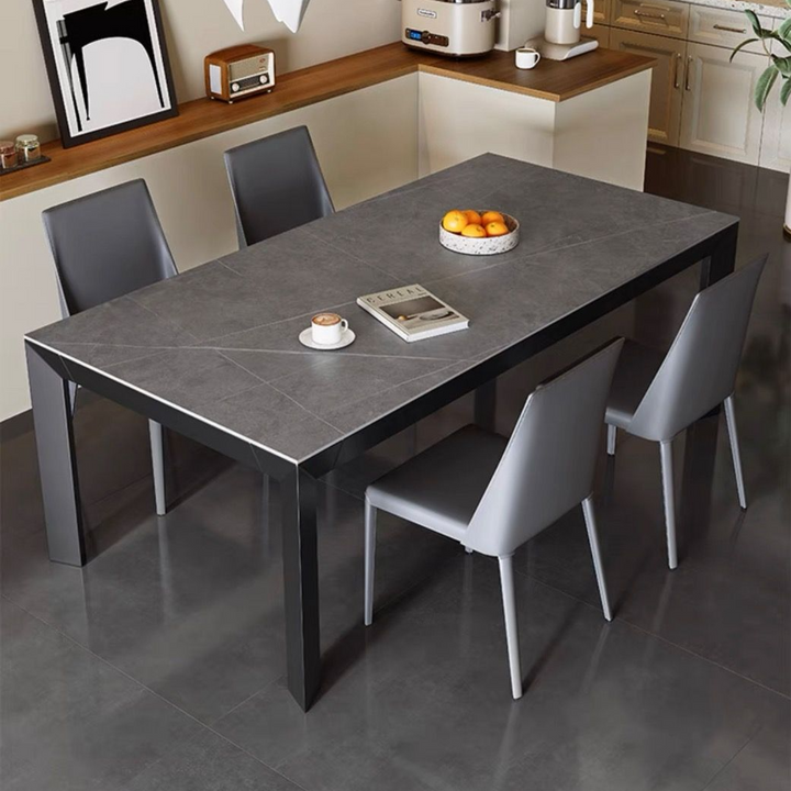YATES Modern Slate Dining Table & Chairs - Radical Homes Singapore