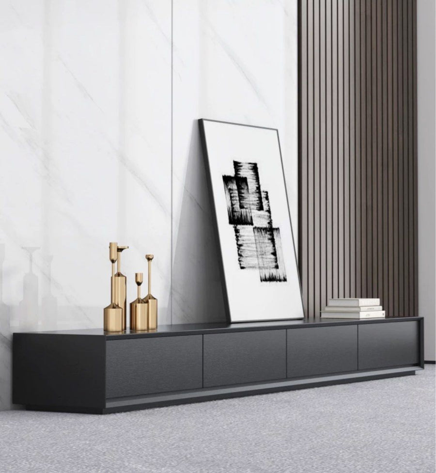 LORAIN Modern Solid Wood TV Console - Radical Homes Singapore