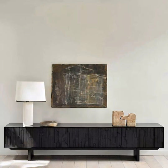 PAVREN Modern Solid Wood TV Console - Cassa Haus Singapore