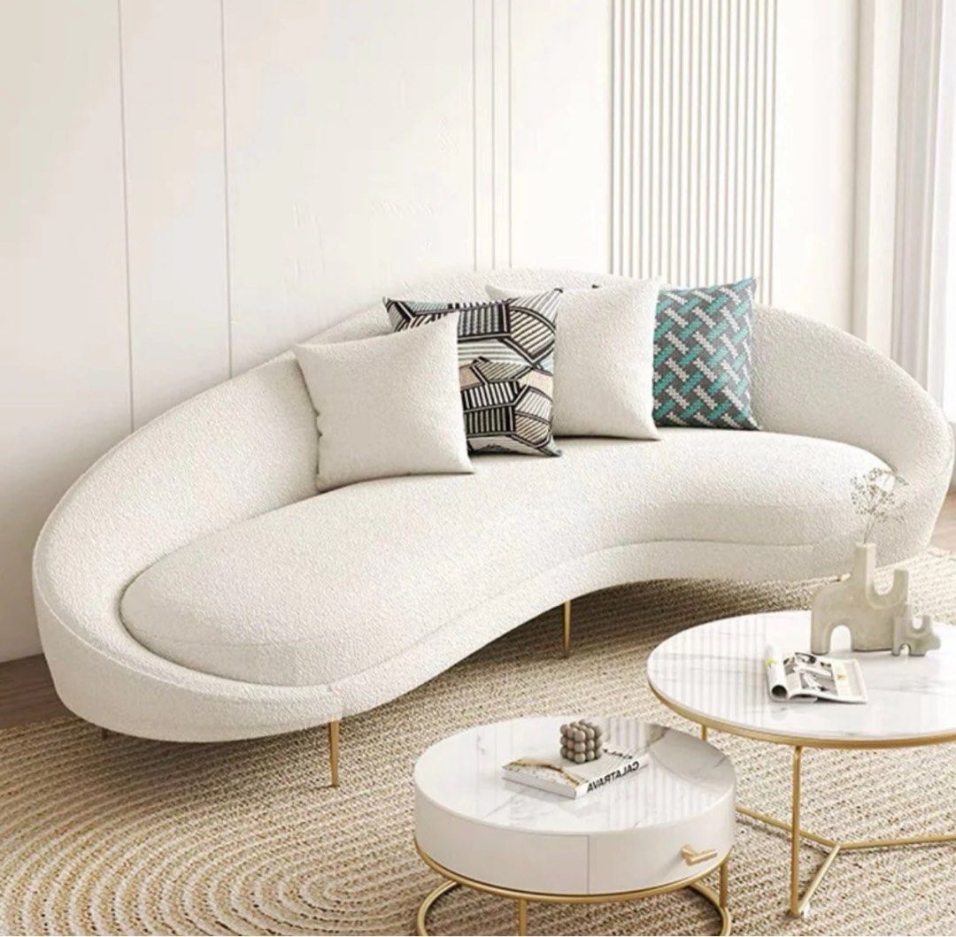 BETH Modern Curve Sofa - Radical Homes Singapore