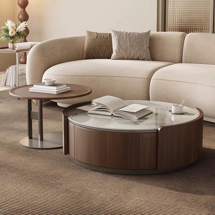 ORLENO Modern Round Coffee Table - Cassa Haus Singapore