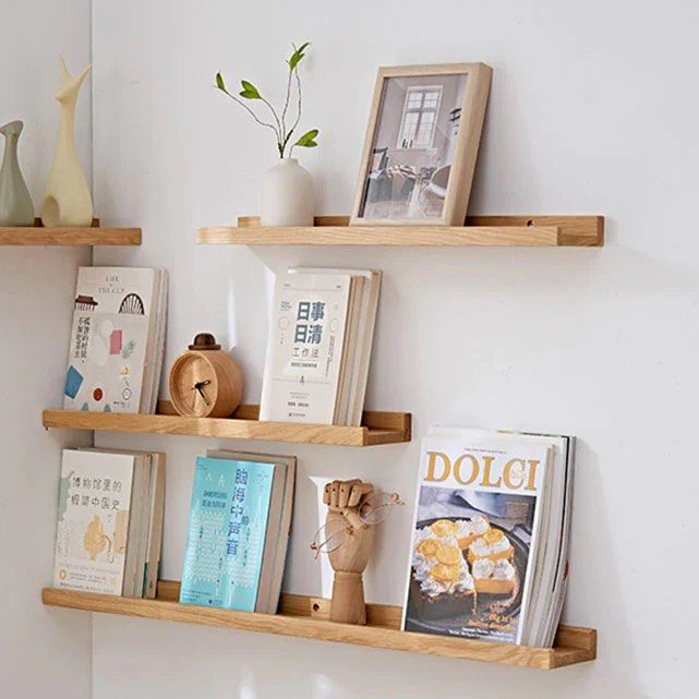 BAILEY Solid Wood Wall Shelves - Radical Homes Singapore