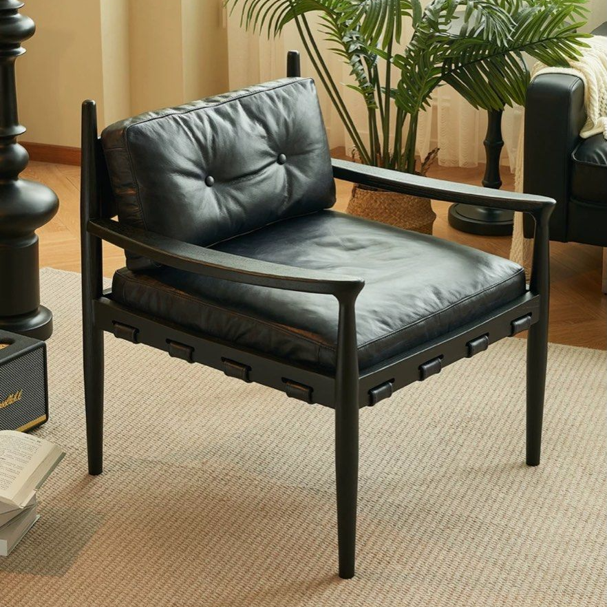 CALLIE Vintage Solid Wood Leisure Chair - Radical Homes Singapore