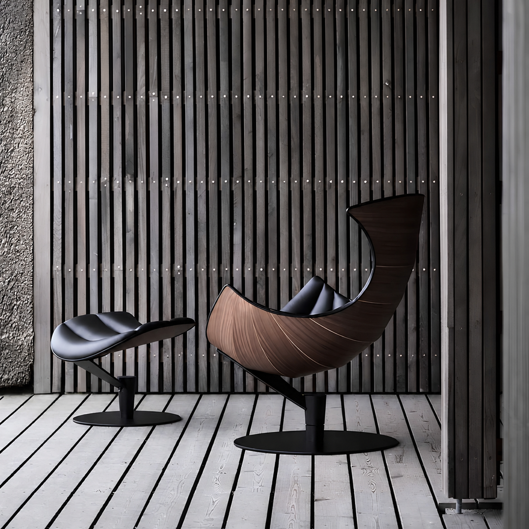 LOBRIQUE Modern Leather Lounge Chair - Cassa Haus Singapore