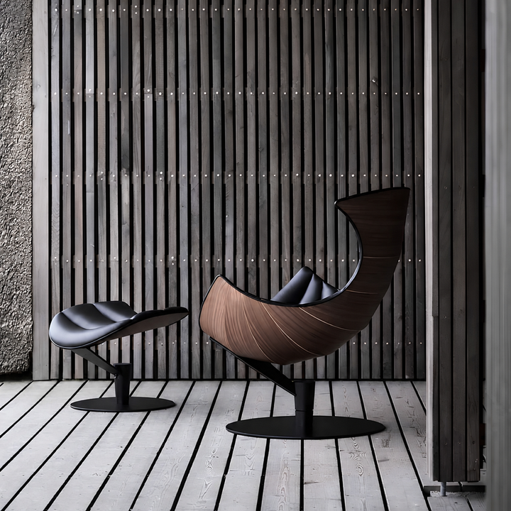 LOBRIQUE Modern Leather Lounge Chair - Cassa Haus Singapore