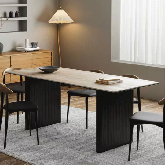 VELARON Modern Sintered Stone Dining Table & Chairs - Cassa Haus Singapore