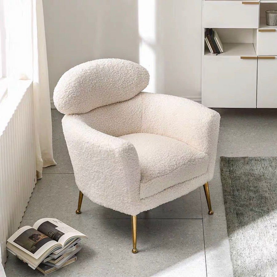 WYATT Modern Boucle Armchair - Radical Homes Singapore
