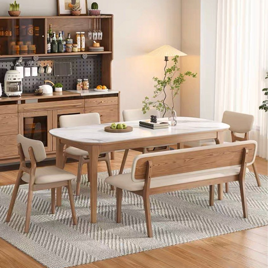ZOREVIA Sintered Stone Dining Table & Chairs - Cassa Haus Singapore