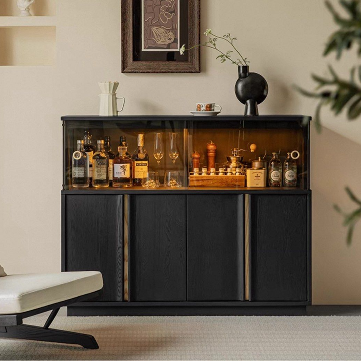 IGORA Modern Solid Wood Wine Cabinet - Radical Homes Singapore
