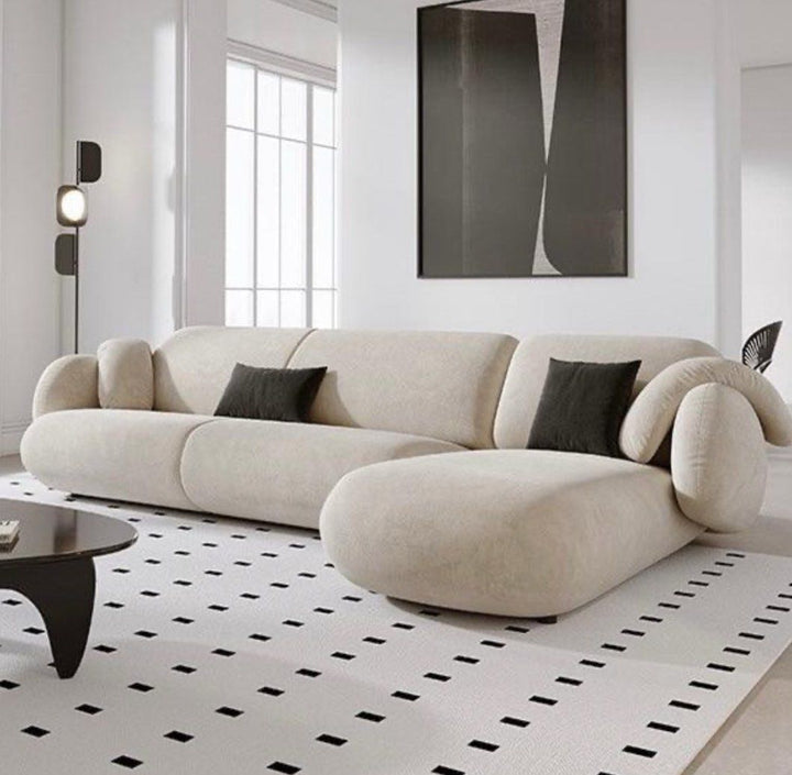 NATH Modern Velvet Sectional Designer Sofa - Radical Homes Singapore