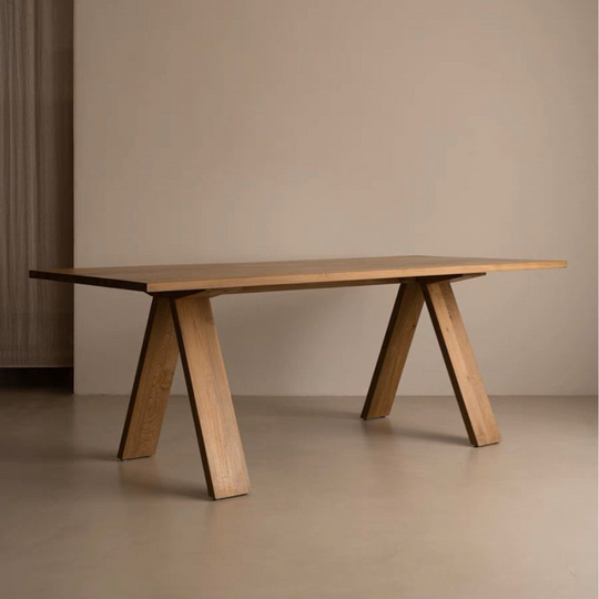 TILVEN Modern Solid Wood Dining Table - Cassa Haus Singapore