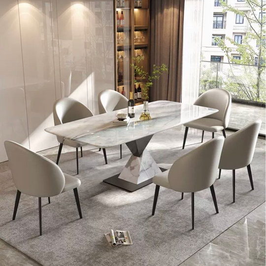 IMPERIA Modern Marble Dining Table - Cassa Haus Singapore