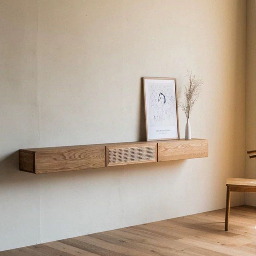 RADO Rustic Oak Floating TV Console - Radical Homes Singapore