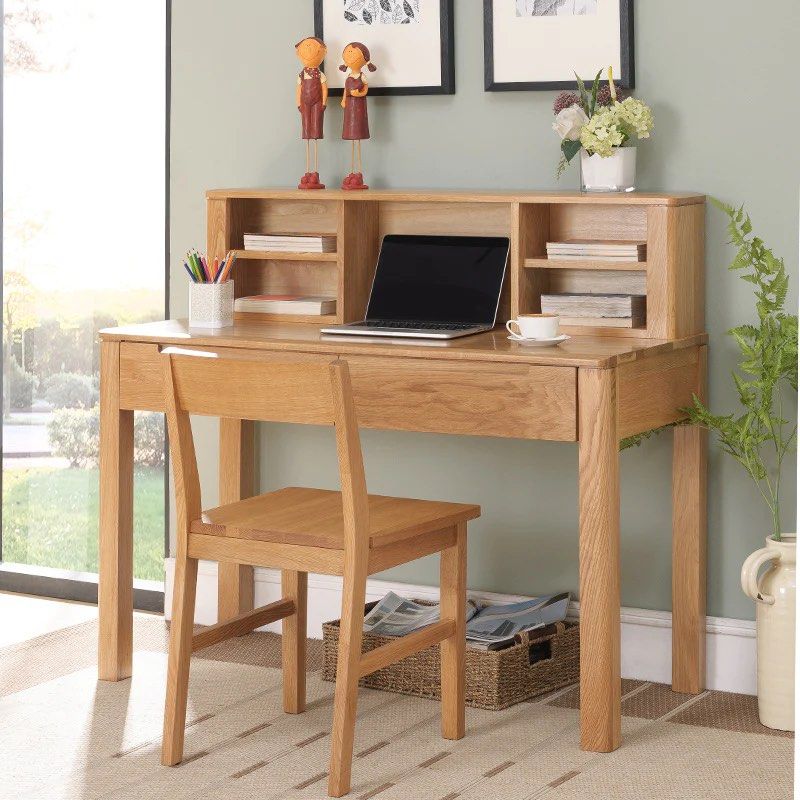 NORMAN Rustic Solid Wood Study Desk - Radical Homes Singapore