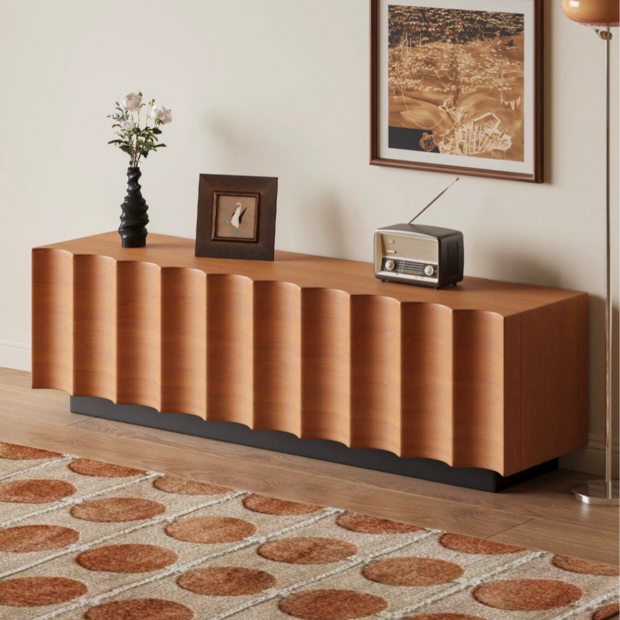 MAXIN Modern Solid Wood TV Console - Radical Homes Singapore