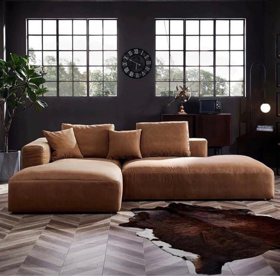 NOTION Sectional Scratch Resistant Double Chaise Sofa - Radical Homes Singapore