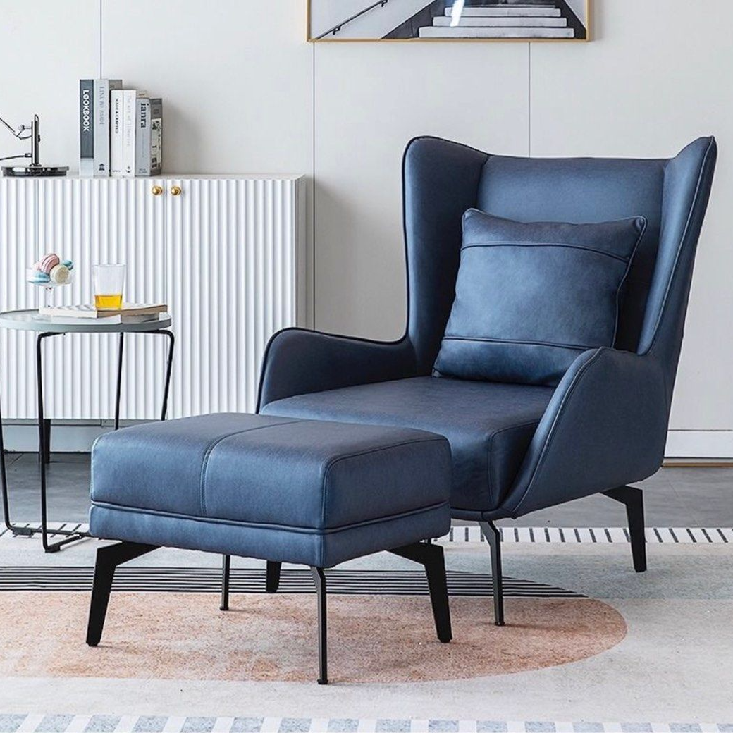 TANNER Modern Leather Armchair - Radical Homes Singapore
