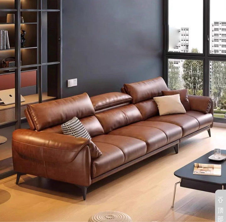 KORDEL Modern Leather Sectional Sofa - Radical Homes Singapore