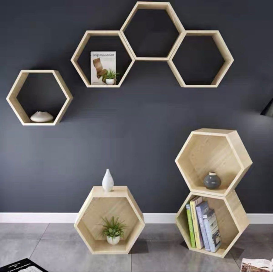 MADALENA Honeycomb Wall Display Shelf - Radical Homes Singapore