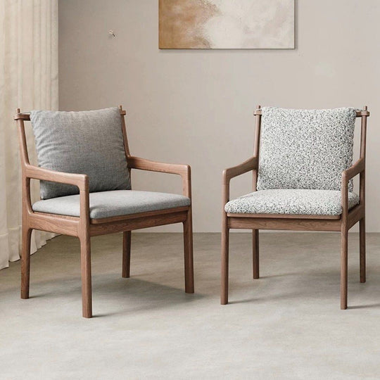 MARCELLAN Solid Wood Dining Armchair - Cassa Haus Singapore