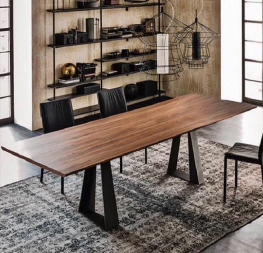 KESTREL Modern Solid Wood Dining / Office Table - Cassa Haus Singapore