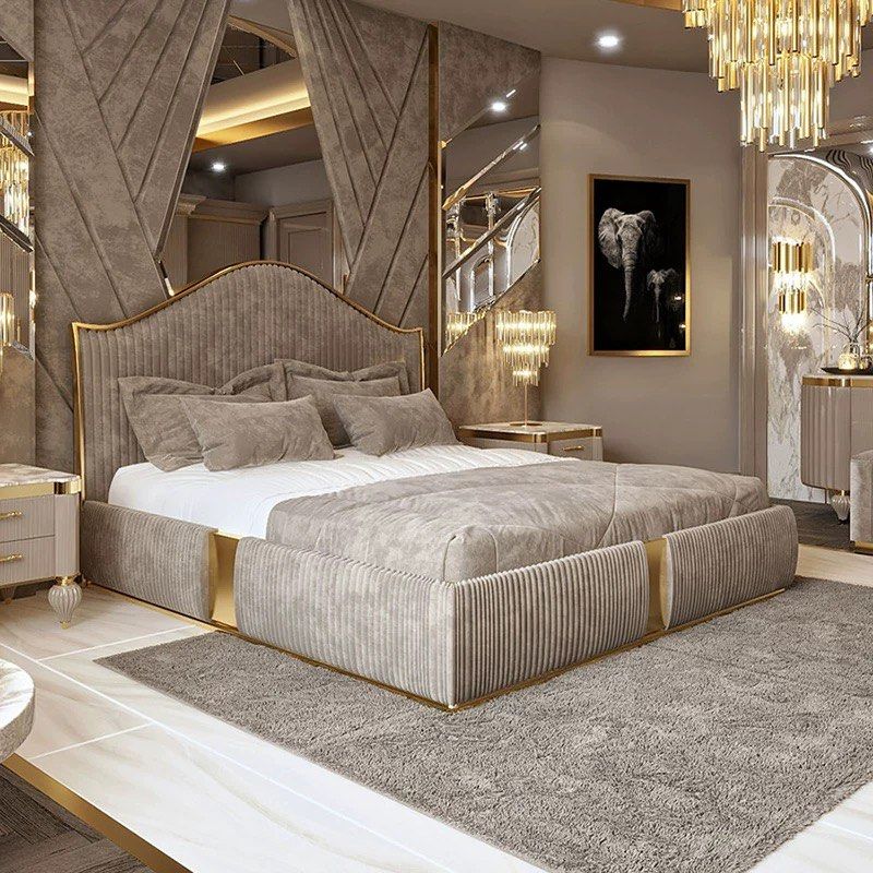 JADE Victorian Velvet Bedframe - Radical Homes Singapore