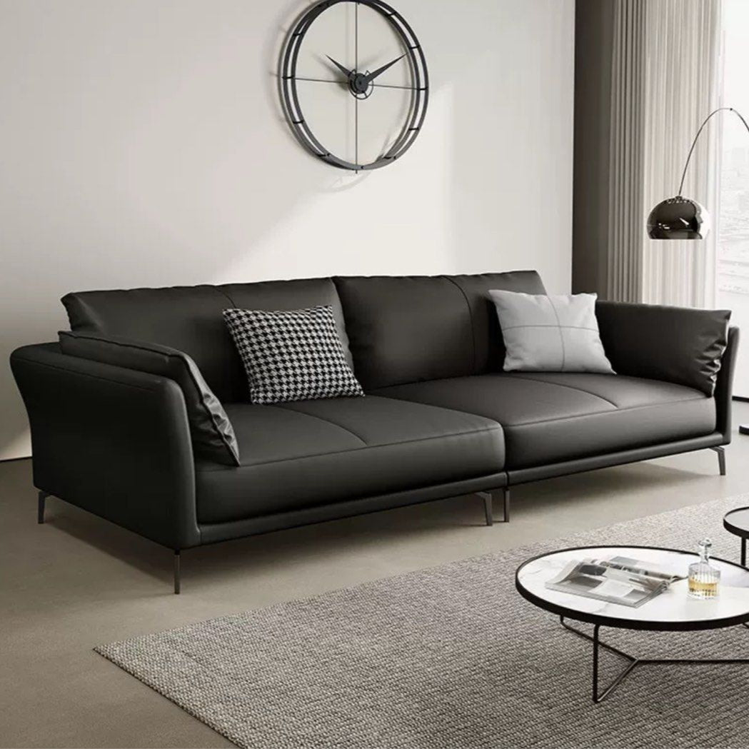 JUSTINE Modern Genuine Leather Sofa - Radical Homes Singapore