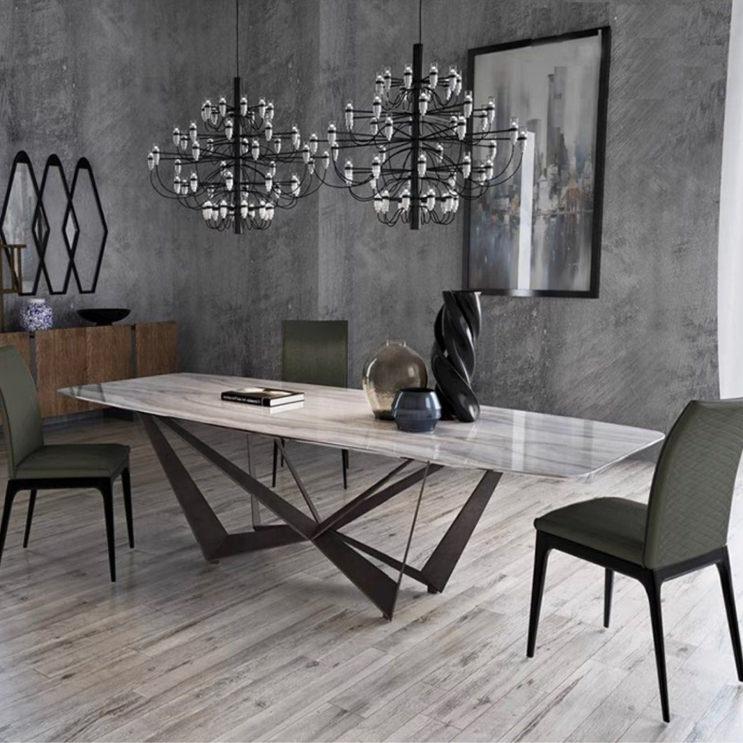 ELSON Modern Marble Dining Table - Radical Homes Singapore