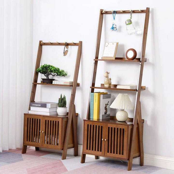 SAMUEL Rustic Solid Wood Shelf - Radical Homes Singapore