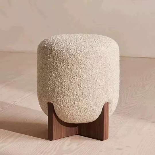 FERN Modern Boucle Vanity Stool - Cassa Haus Singapore
