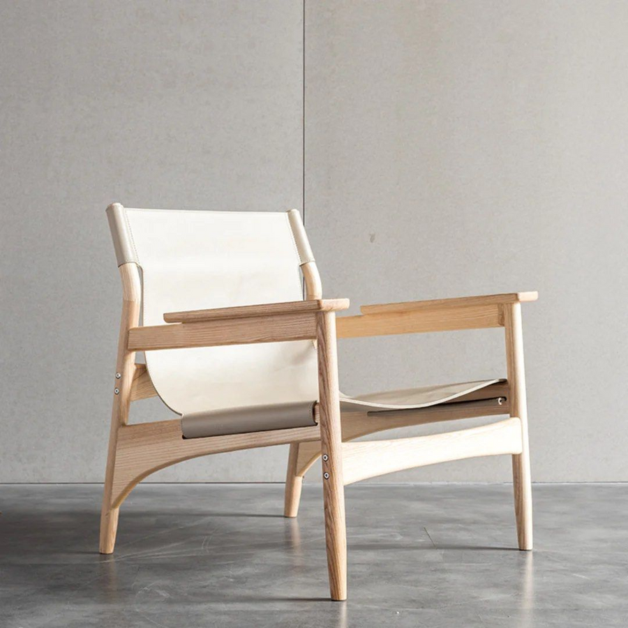 MADILYN Modern Leather Armchair - Radical Homes Singapore