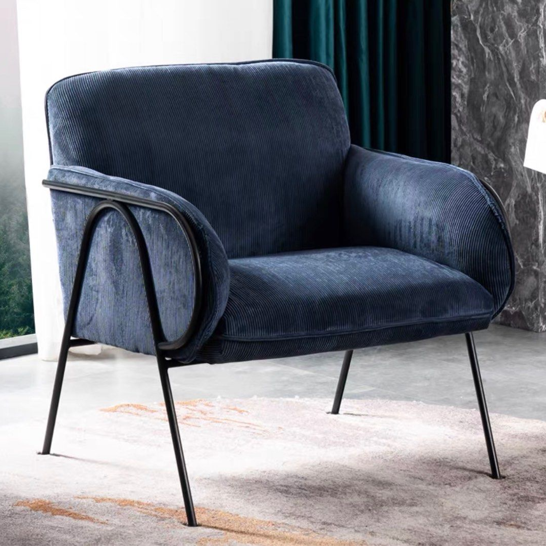 KAYLA Modern Velvet Lounge Chair - Radical Homes Singapore
