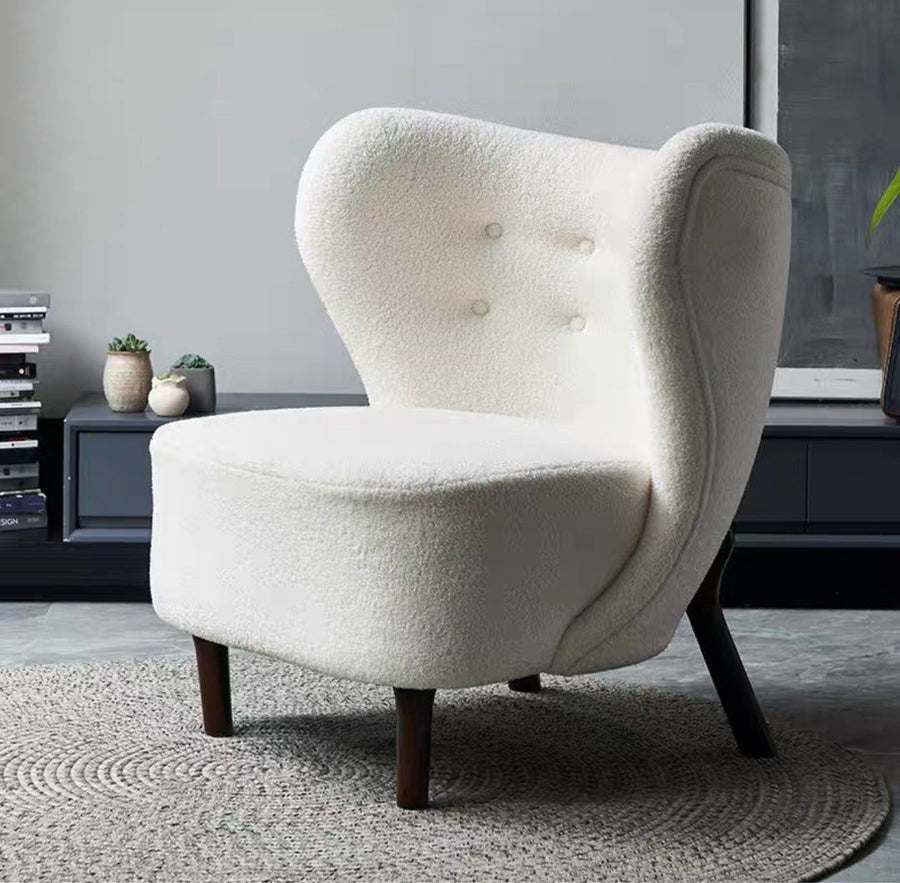 GRACIE Modern Boucle Lounge Chair - Radical Homes Singapore