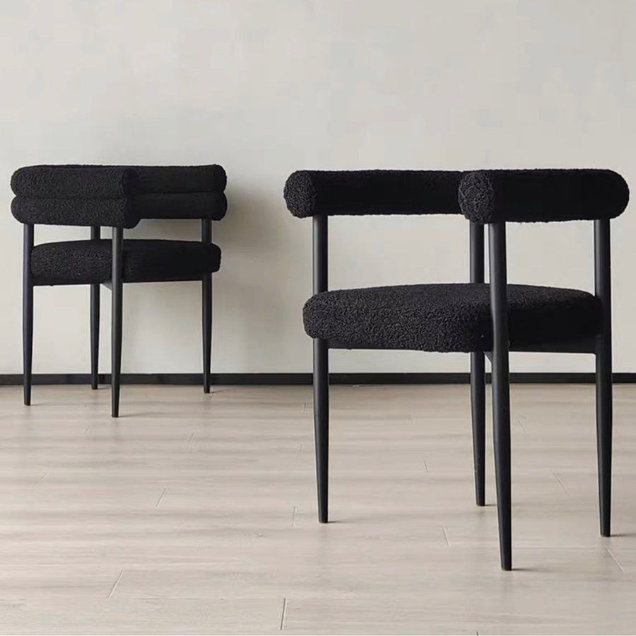 RELO Modern Boucle Dining Chair - Radical Homes Singapore