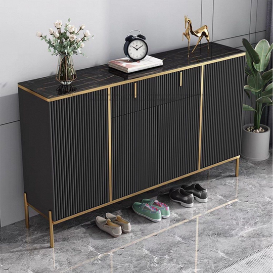 SLAB Modern Sintered Stone Shoe Cabinet - Cassa Haus Singapore