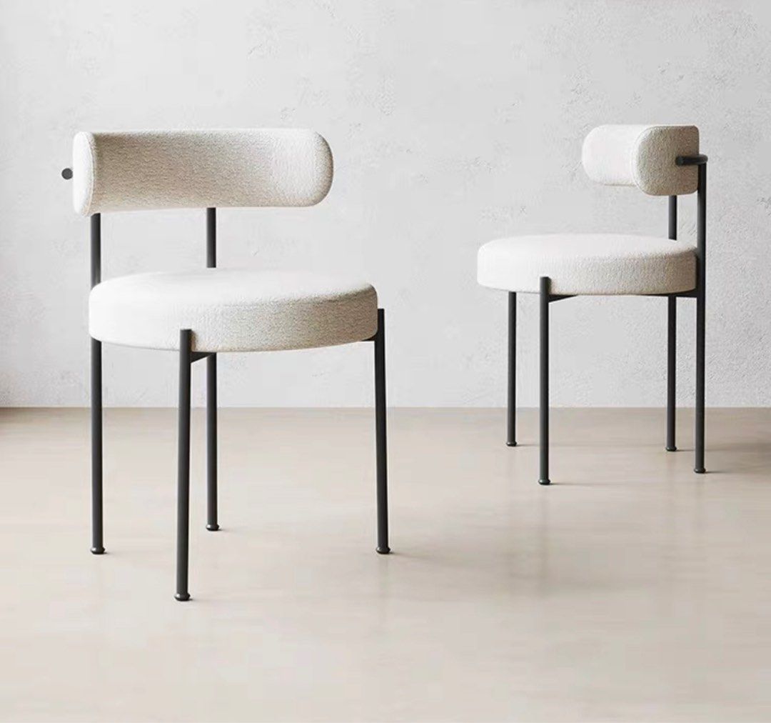 ELA Modern Boucle Dining Chair - Radical Homes Singapore