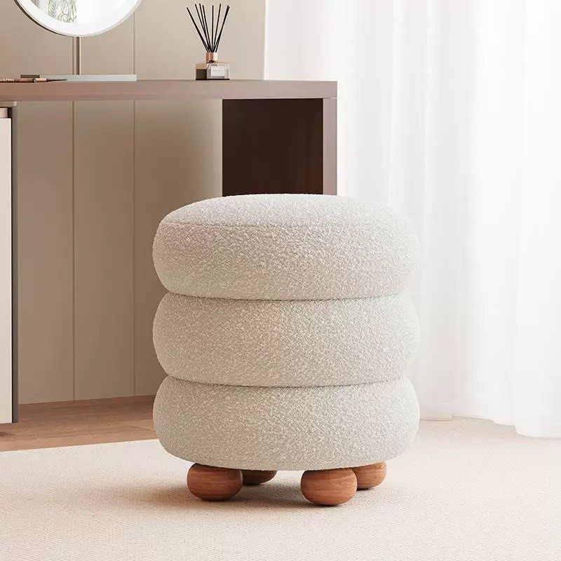 TROFUS Lamb Wool Stool - Radical Homes Singapore