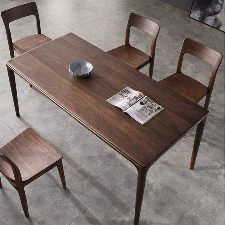 FURMAN Modern Black Walnut Dining Table - Radical Homes Singapore