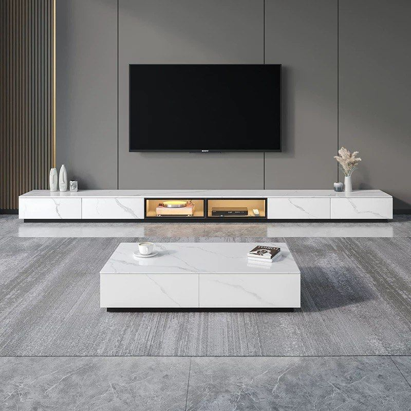 DOMES Modern Sintered Stone TV Console - Radical Homes Singapore