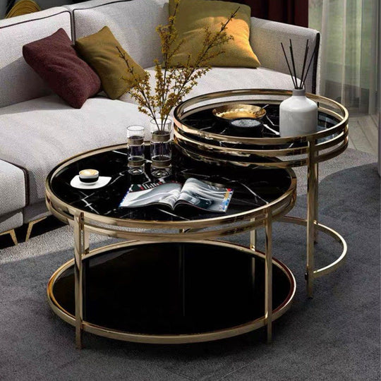 ISABELLA Luxurious Marble Coffee Table - Cassa Haus Singapore