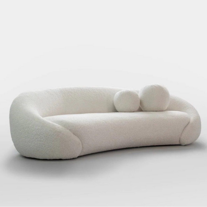 ALISEN Boucle Curve Sofa - Radical Homes Singapore