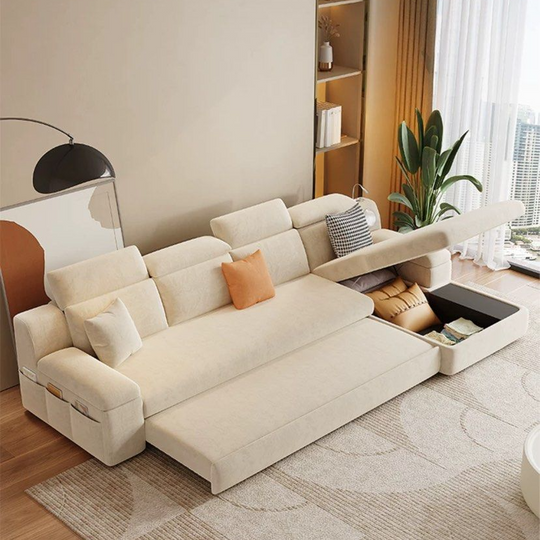 GARRON Modern Sofa Bed With Storage - Cassa Haus Singapore