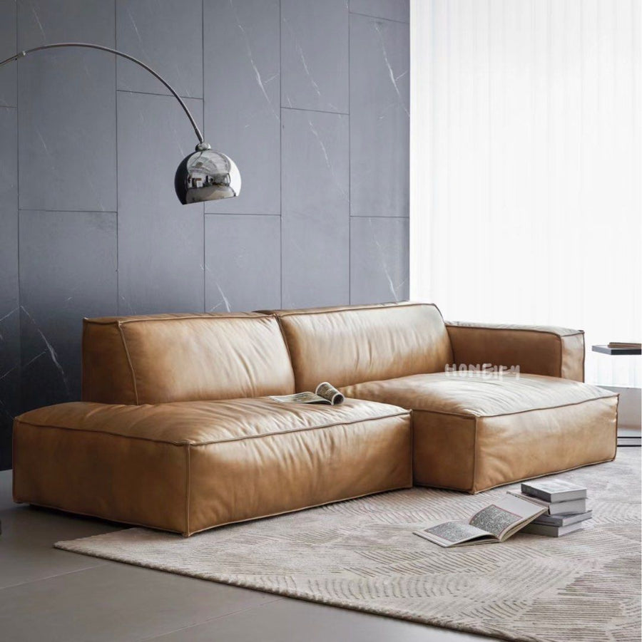 CELVENTO Modern Leather Sofa - Radical Homes Singapore