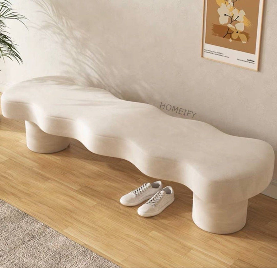 CALLAN Modern Jaggered Bench - Radical Homes Singapore