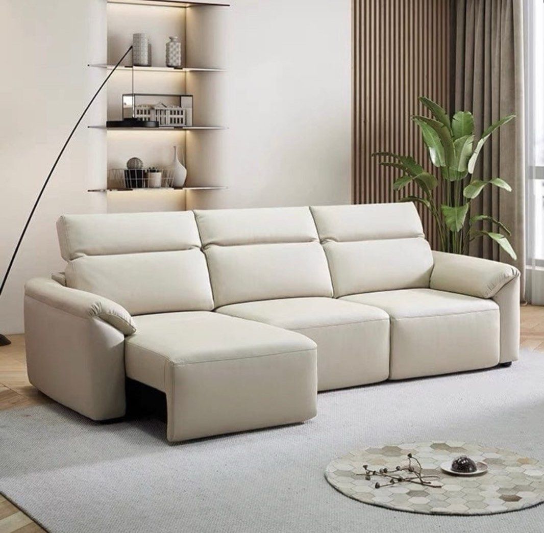 LERISCA Modern Electric Motorised Leather Sofa - Radical Homes Singapore