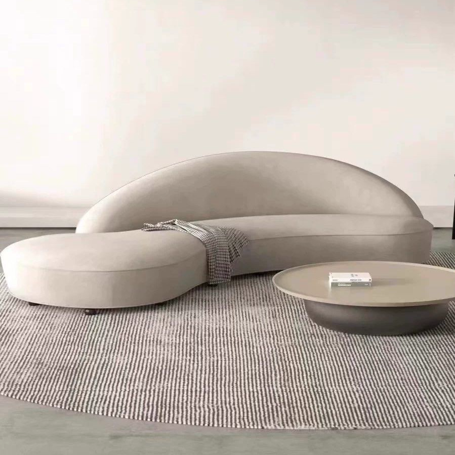 VISTA Modern Curved Fabric Sofa - Radical Homes Singapore