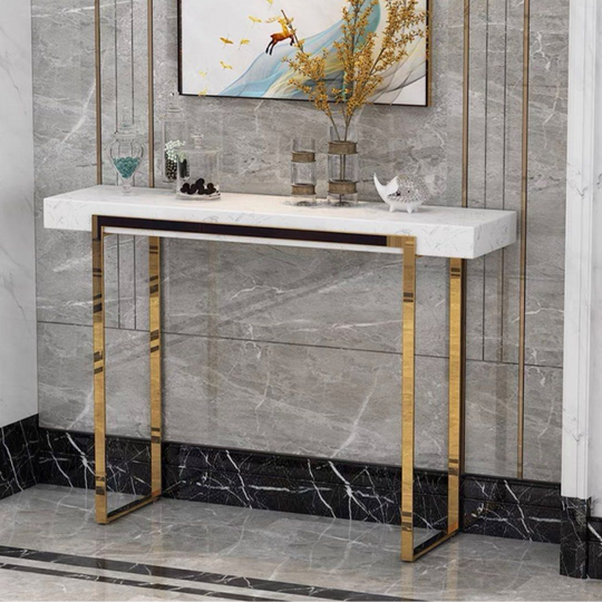 AVENOR Modern Marble Console Table - Cassa Haus Singapore