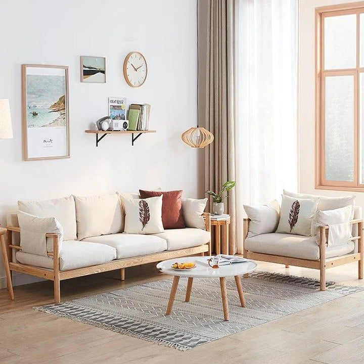 LORIANNE Wood Frame Sofa - Radical Homes Singapore