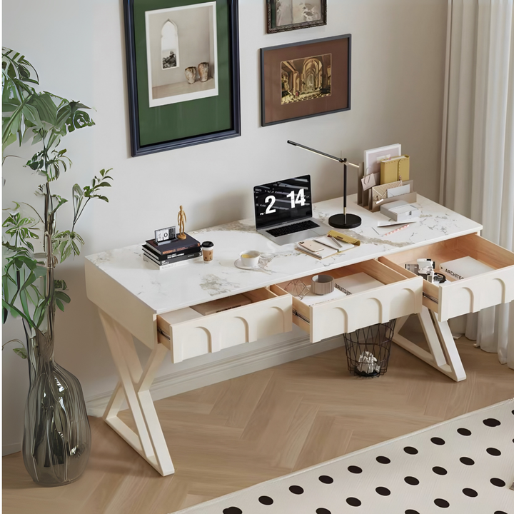 LUMINA Modern Study Table with Drawer - Radical Homes Singapore